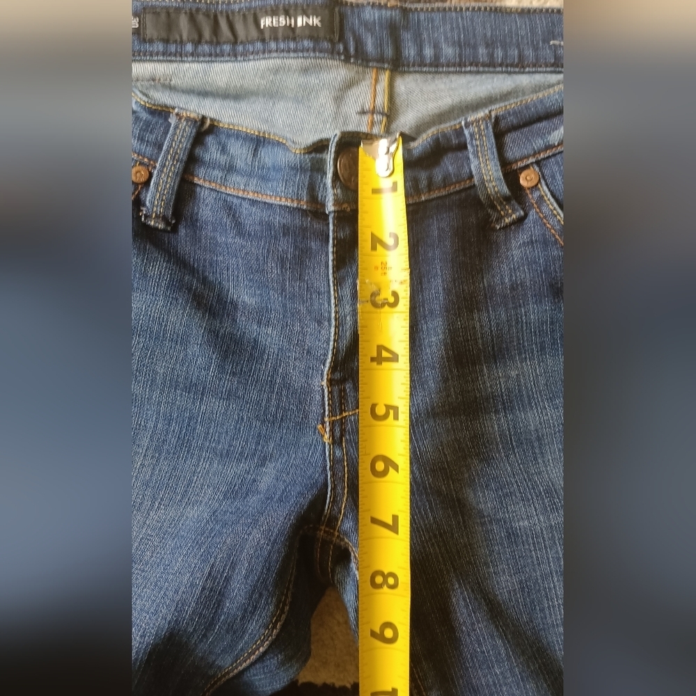 Fresh Ink Blue Jeans Women's 30 Kami Slim Bootcut Distressed Denim Pants - Picture 10 of 13